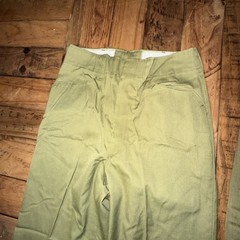 Lot of 2 Vintage Boy Scouts of America Uniform Pants Trousers Talon Zip Green