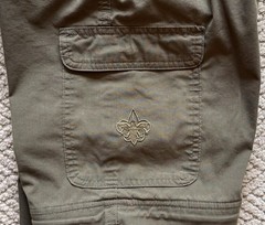 BSA Boy Scouts Uniform Switchback Convertible Pants Olive Green Size 16 Youth