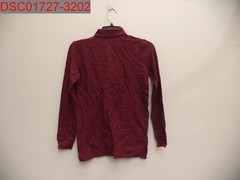 French Toast Boys Burgundy Long Sleeve Pique Polo Shirt, L (10/12) 884503502601