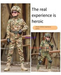 Children’s Spring Autumn Camouflage Suit Special Forces Tactic Training Uniform
