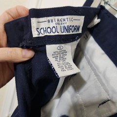 Authentic Galaxy Boys 12 School Uniform Pants Navy Blue Flat Front