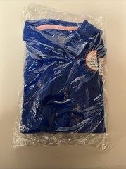 Wonder Nation Boys School Uniform S/S Pique Polo Shirts; Blue, M (7-8) LOT OF 2
