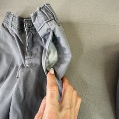 Lands End Boys Gray Pants Size 6 Adjustable Waist School Uniform Lot Of 2