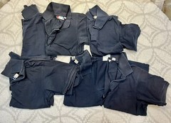 Lot Of 6 Dark Navy Blue Polo Shirt School Uniform Meijer Work Sz XXS/XS/S Clique
