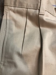 Chaps Boys School Approved Performance Pants 10 Husky Cement~NEW
