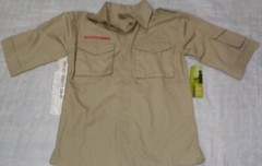 Boy Scouts of America Short Sleeve Poplin Shirt Button Down BSA Youth Size Small