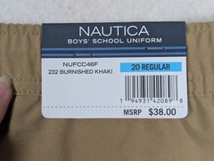 Nautica – School Uniform Shorts – 232 Burnished Khaki – NUFCC46F – Size: 20 Reg