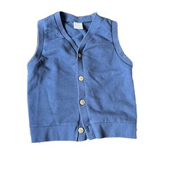 Bundle 3 French Toast School Navy Blue Polos & 1 Wonder Nation Vest Size XS 4/5