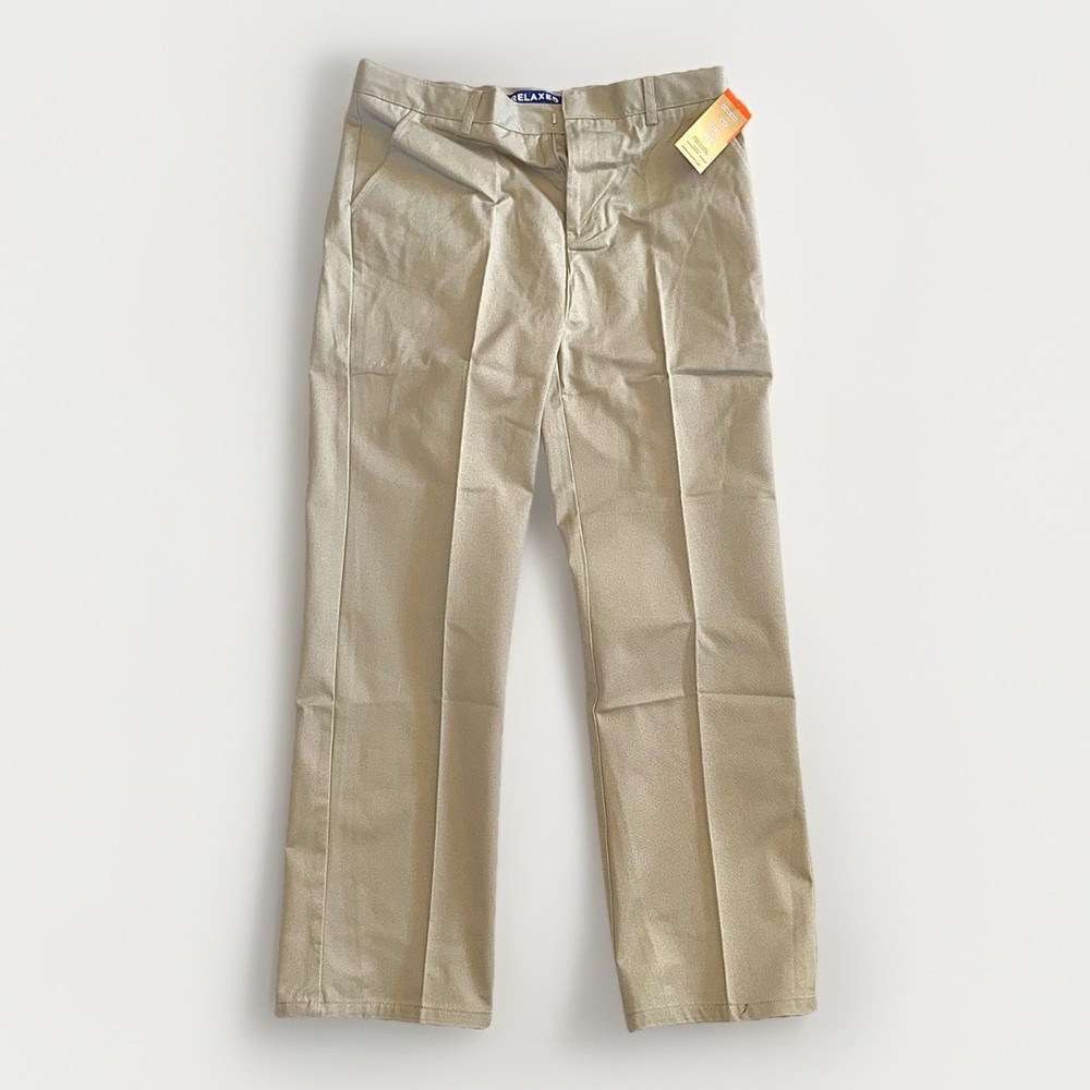 French Toast Pants Khaki Sz 30×32 20-Husky School Uniform Relaxed NWT Ships Free
