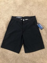 NWT$36 Nautica Boys School Uniform Navy Wicking Shorts N861056Q 12 16 18