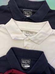 5 Austin Trading Company Boys Size XL 14/16 L-sleeve Uniform Polo Style Shirts
