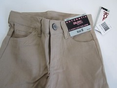 Authentic Galaxy size 5 School Uniform Short Boy’s/Girls Stretch Tan NWT