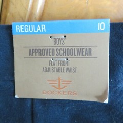 Dockers Navy blue shorts approved schoolwear size 10 reg brand new NWT $28
