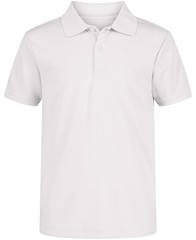 Nautica Boys’ School Uniform Short Sleeve Polo Shirt, Button 14-16, White