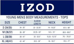 IZOD Young Men’s Short Sleeve Button-Down Oxford Shirt Uniform