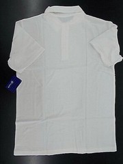 Boys @Class Uniform White Short Sleeved Polo Shirt Size 18/20