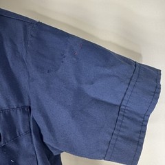 Boy Scouts BSA Cub Scouts Shirt Youth Medium Navy Short Sleeve Uniform Damaged