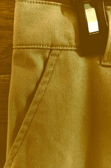 NWT Wonder Nation Flat Front, Khaki Twill Pants-Adj Waist-4 Pockets-Boy’s Sz 14