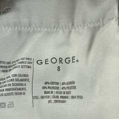 George Shorts School Uniform Boys Size 8 Khaki Elastic Adjustable Waist