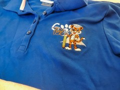 Wonder Nation Polo unisex Size XXL Royal Blue School Uniform Long Sleeve Tiger