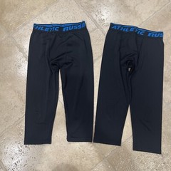Lot Russell Boys Sport 3/4 Legging Dri Power Stretch Size 10 12 Medium