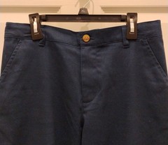 NWT Wonder Nation Flat Front, Navy Twill Pants-Adj Waist-4 Pockets-Boy’s Sz 14