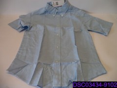 New w Tags French Toast Boys Size 12 Husky Light Blue School Uniform Button Down