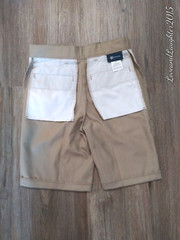 NEW School Uniform Shorts Boys Size 10 Khaki Adjustable Waist Band Unisex