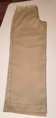Lands’ End Boys’ Adjustable Waist Relaxed Fit Twill Pant 18 Fit like 30/27