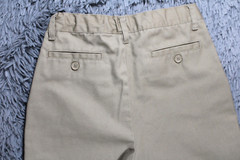 Authentic Galaxy Shorts Boys Size 12 Beige Tan School Uniform Classic Twill