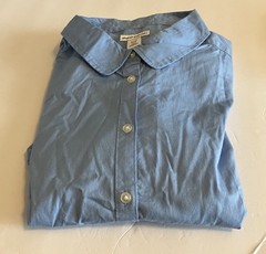 NEW Amazon Essentials Boys’ Uniform Long-Sleeve Woven Blue Size XL (12) C259
