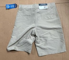NEW Nautica Boys Khaki School Uniform Shorts Size 12 Regular