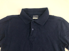 George Boys Polo Shirt Youth(10-12) Size L Blue School Uniform Short Shirt