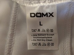 Youth Boys Large DOMX Uniform Sports Apparel Football Wrestling White Shorts 26″