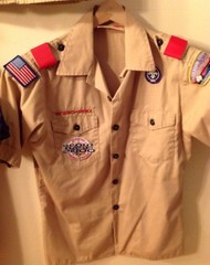 Youth large Boy Scout shirt blue