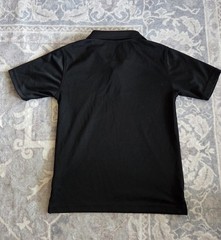 Lot Of Four (4) George Youth Size L 10-12 Polo Shirts 100% Polyester Black