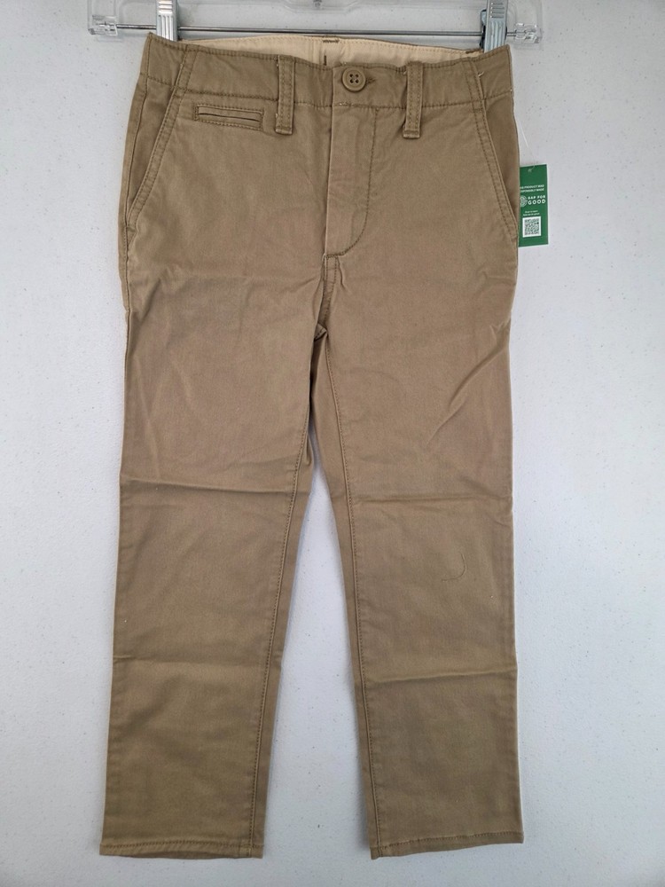 Gap Kids Boys 5 New British Khaki Uniform Straight-Fit Stretch Khakis NWT $34.95