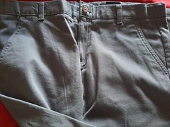 Boys’ CHAPS Grey Flat Front Comfort Stretch Pants Size 18 Husky NEW WITH TAGS.