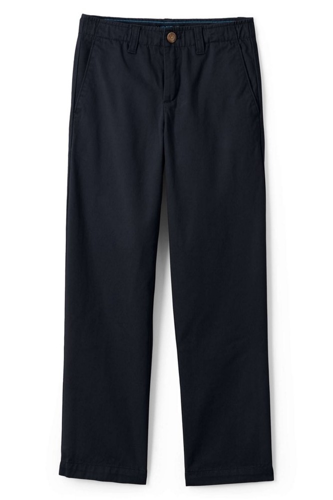 LANDS END Black Iron Knee Cadet Pants Boys 14 INSEAM 29″ *NEW*