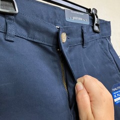 Nautica School Uniform Pants Boys Size 12 Husky Navy Adjustable Waist Stretch