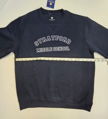 Stratford Middle School Uniform- Navy Blue Crewneck Sweatshirt- Youth XL (14-16)
