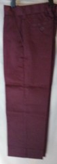 Genuine 20″ x 17″ School Uniform Burgundy Boys Pants 4 Reg