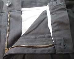 LANDS END Black School Uniform Plain Chino Pants Boys 16 Husky 29″ Inseam