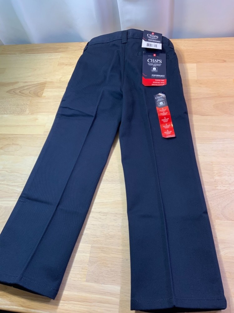New Boy’s Chap’s School Approved Performance Pants Sz 5 in Navy Blue*