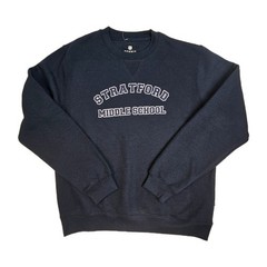 Stratford Middle School Uniform- Navy Blue Crewneck Sweatshirt- Youth XL (14-16)