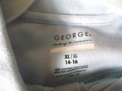 George School Uniform Boys Short Sleeve Performance Polo Shirt Size XL 14-16