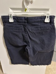 Old Navy Boys Shorts Size 12 Bermuda Dark Uniform Blue 26” Waist