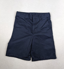 BOY’S BLUE CHINO SCHOOL UNIFORM SHORTS – SIZE 14 ADJUSTABLE WAIST
