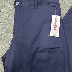 Cat & Jack Boys Size 14 Husky School Uniform Pants Fighter Pilot BLue