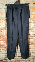 BNWT Boys Sz 10 LW Reid Navy Blue Elastic Waist Cargo Side Pocket School Pants